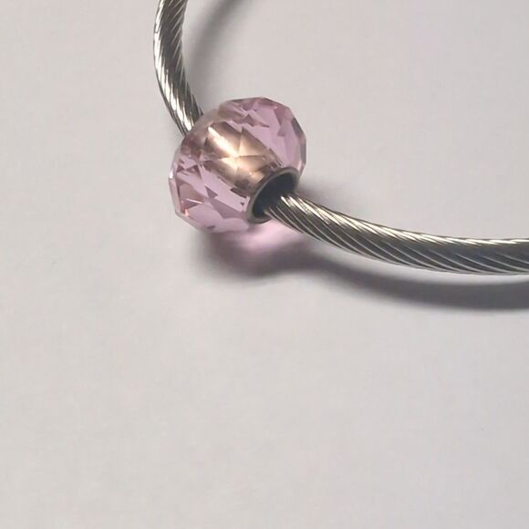 Pink Faceted Charm for Pandora Style‎ Bracelet - Picture 4 of 4